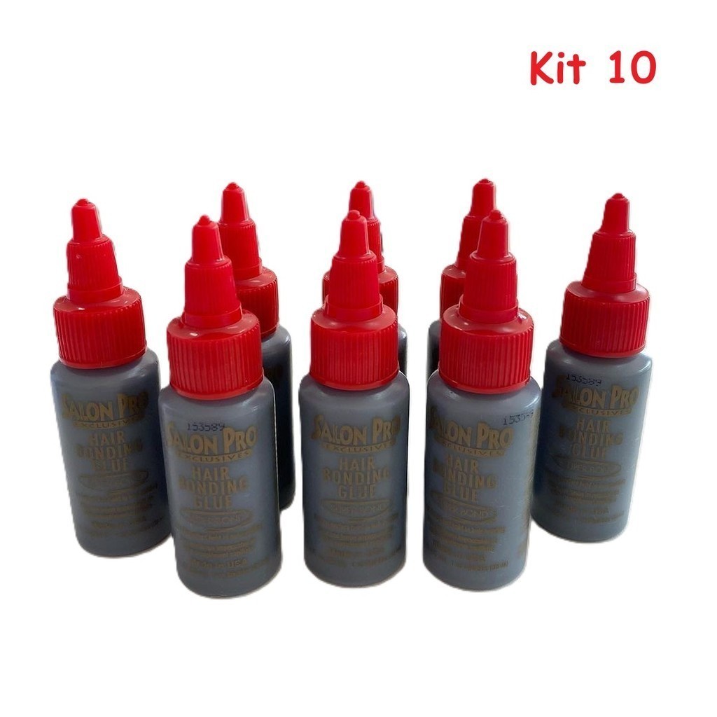 Atacado Kit 10 Cola Cílios Salon Pro 30ml Tufinho em Oferta na Shopee