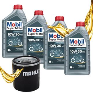 Troca de Óleo Nc 750x / Nc 700x Mobil 10w30 4 Litros + Filtro em Oferta na Shopee