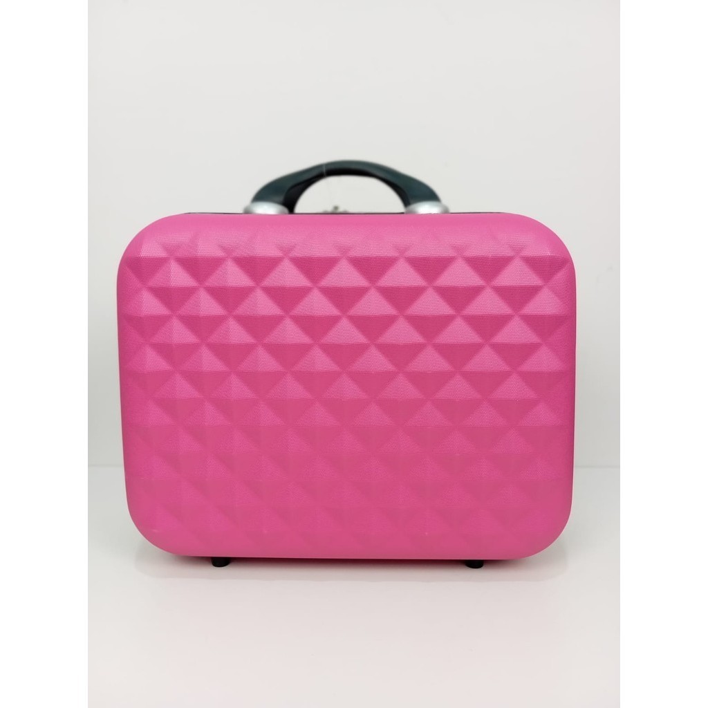 Frasqueira de viagem  Tamanho Grande  em fibra Abs necessaire  maleta de mão estruturada Medidas 40x33x18 Cores Variadas