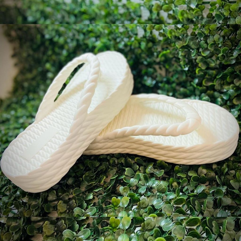 Chinelo Plataforma Feminino Papete Trançado Nuvem em EVA Slide Leve e Confortável Lançamento CH 234