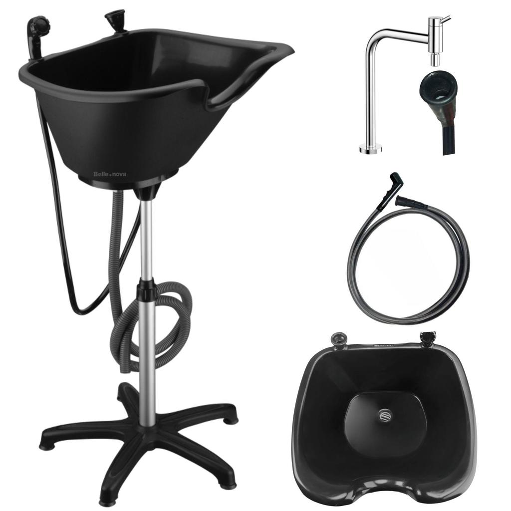 Lavatório Portátil BELLE NOVA com Ducha para Salão de Beleza Cabeleireiro Estética Prático Leve Ajustável Profissional em Oferta na Shopee