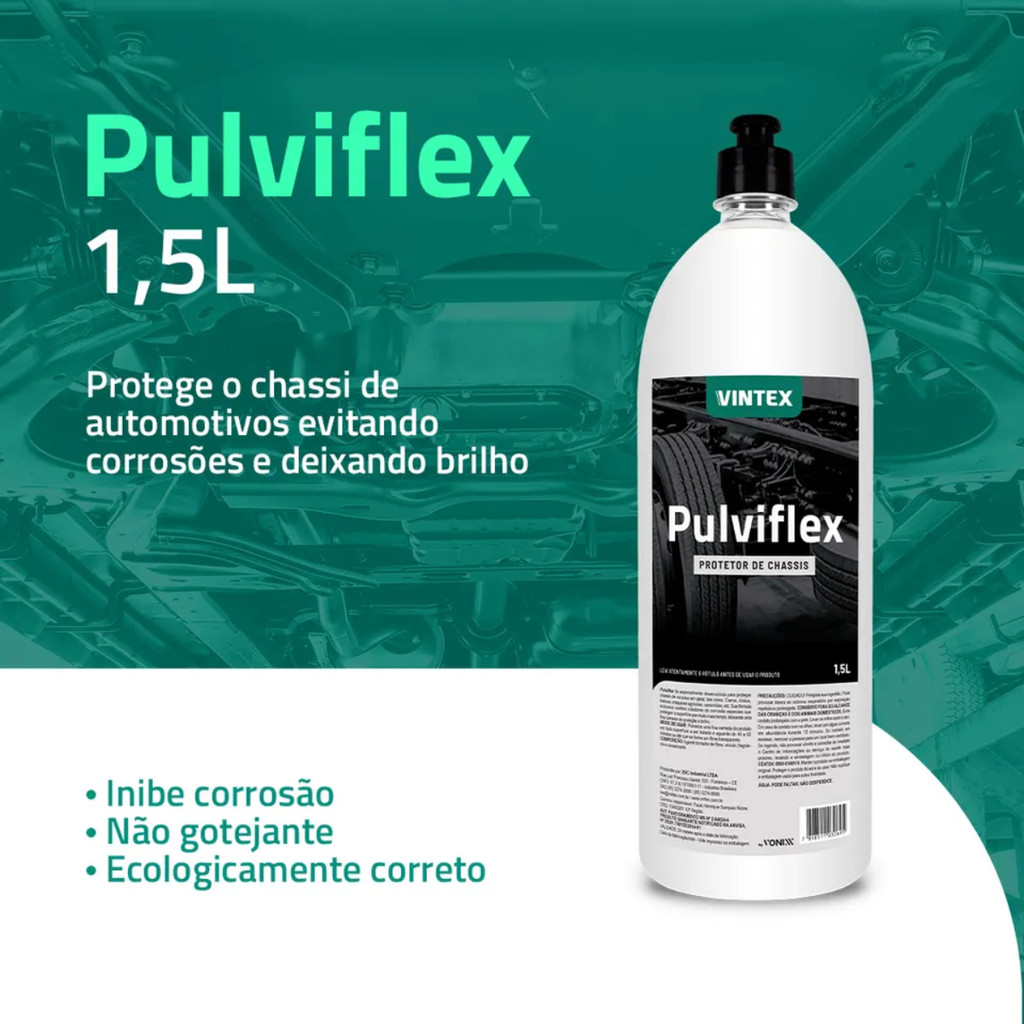 Pulviflex Protetor De Chassis Anticorrosão 1.5l - Vonixx Oferta Premium Original Carro Moto Caminhão
