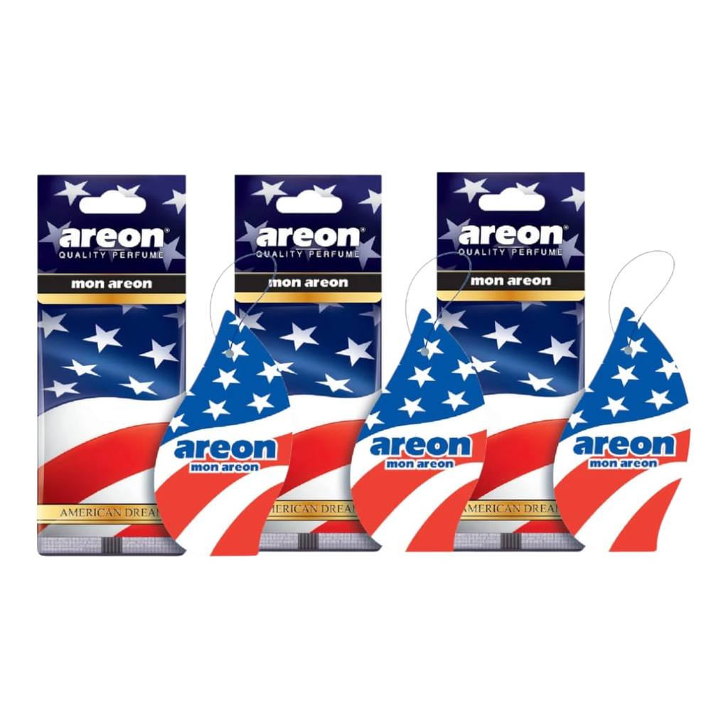 Kit 3 Aromatizante Automotivo Areon American Dream o Melhor