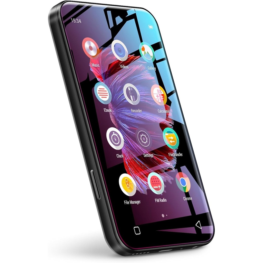 Leitor De Mp3 WiFi De 72 Gb Com Bluetooth , Reprodutor De Mp4 Tela De Toque Completa TIMMKOO De 4.0 " Alto-Falante Músic