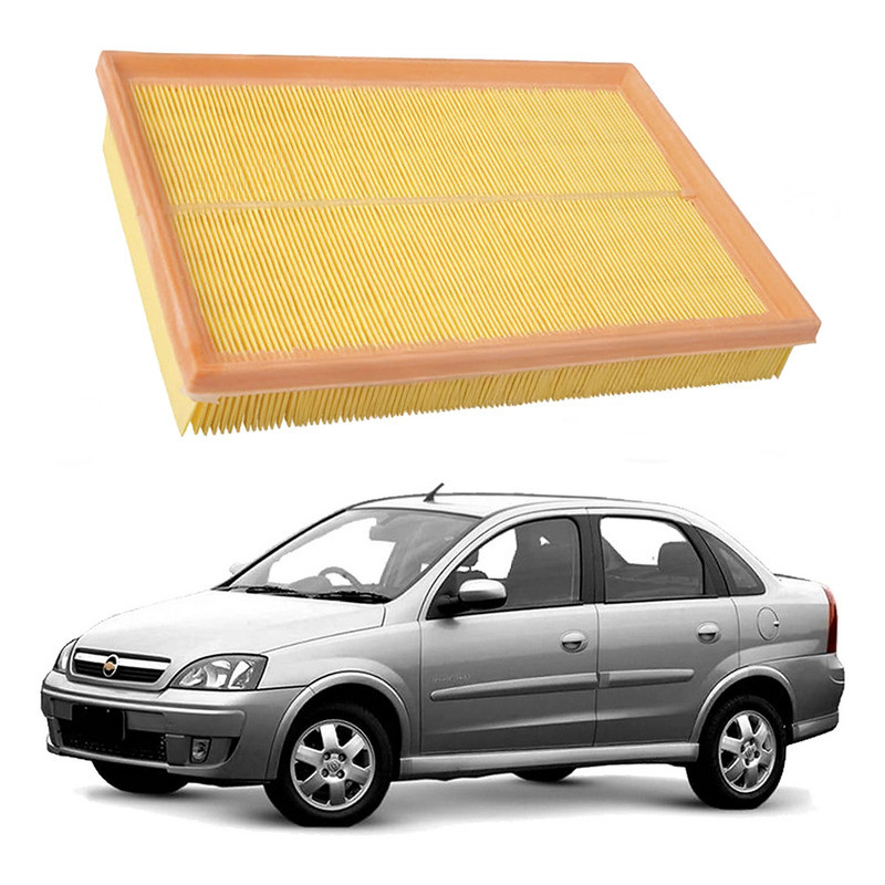 Filtro Ar Motor Corsa Sedan 1.4 8v Flex 2007 A 2012