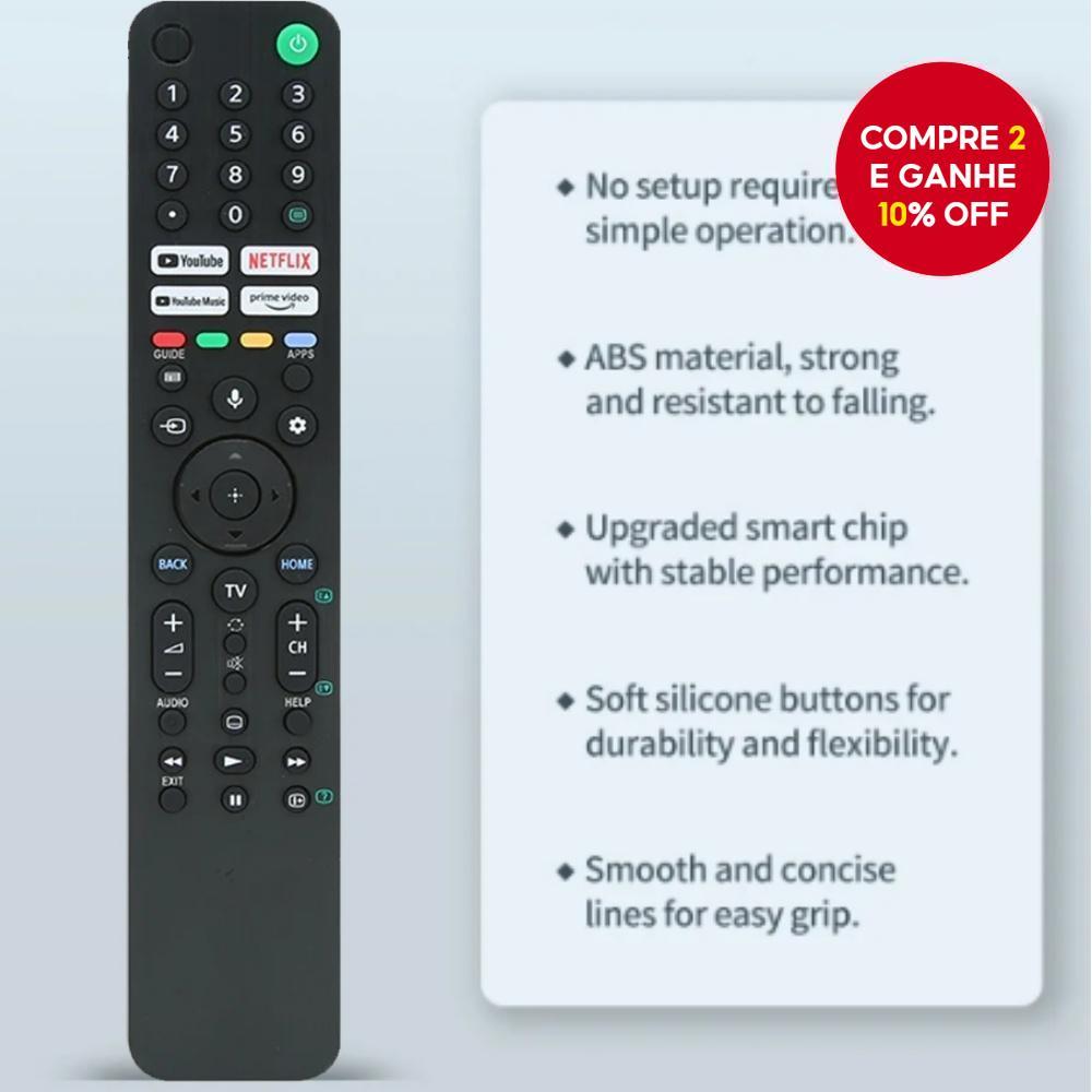 Controle Remoto De Substituição RMF-TX520P Para TV LCD Sony Bravia KD-43X80J 50X80J 55X80J Sem Voz