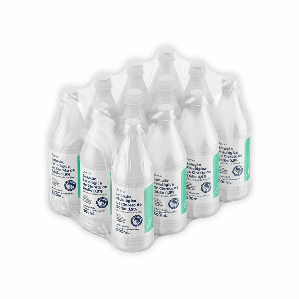 Soro Fisiológico 0,9% - 12 Unidades - Farmax