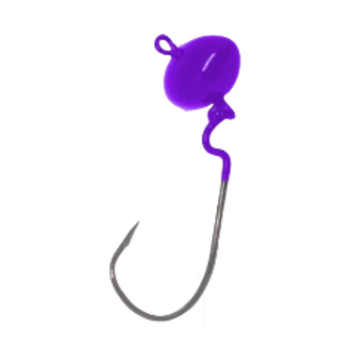 CHUMBADA ANZOL JIG HEAD 2/0 OFFSET ARTI FOOTBALL 12G VIOLETA