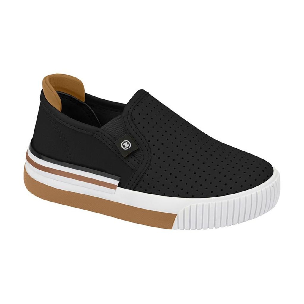 Sapato Tênis Infantil Bebê Molekinho Esportivo Sem Cadarço Slip-On Menino Casual Escola Dia a Dia