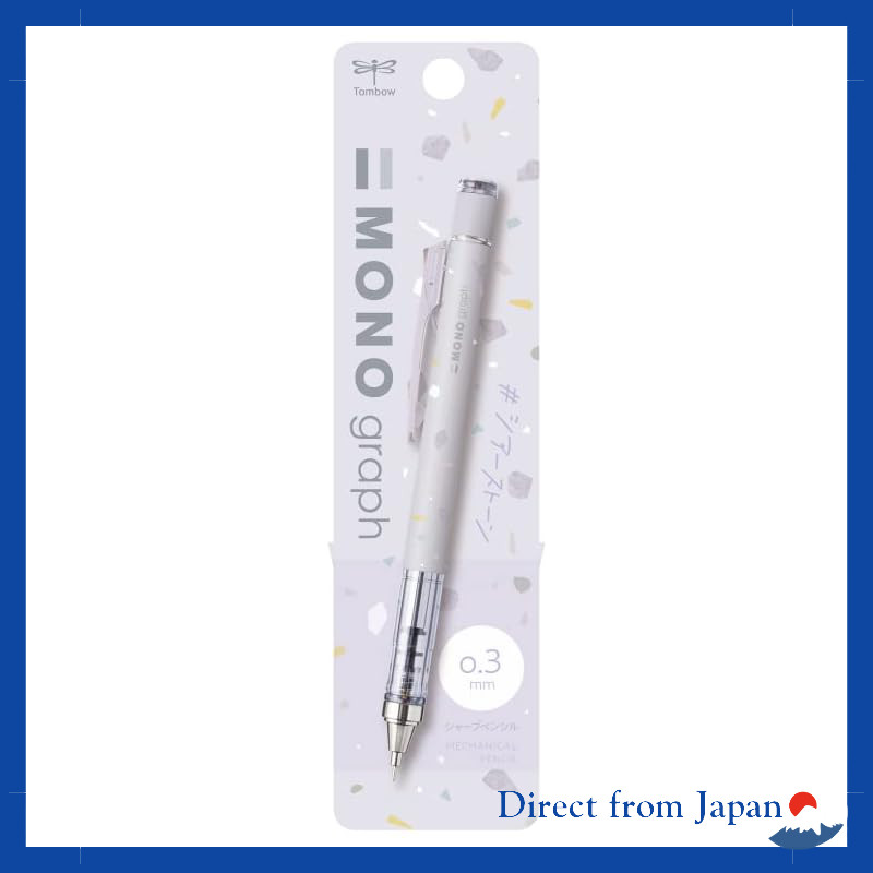 Tombow MONO Gráfico 0.3 Mm Lápis Sharp Limited Shimmer Stone Roxo Pálido DPA-143