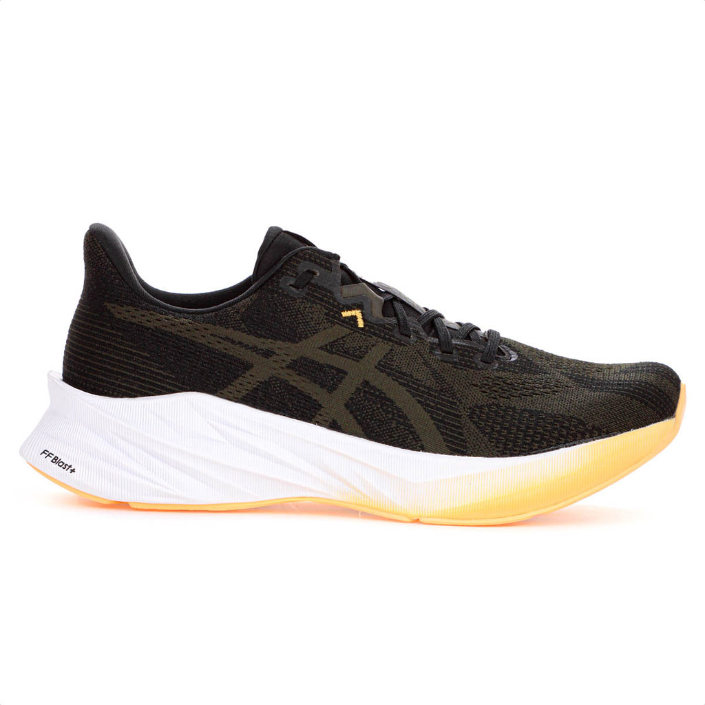 Tênis Asics Dynablast 5 Preto e Verde Musgo - Masculino