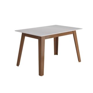 Mesa 136x90 Nova York Cedro/Branco Off White - Movale em Oferta na Shopee