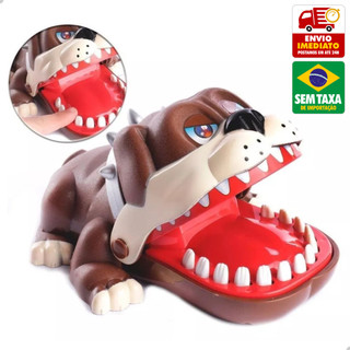 Brinquedo Jogo Dentes do Cachorro Bravo Morde Divertido Presente Infantil Menino Menina MD-7242