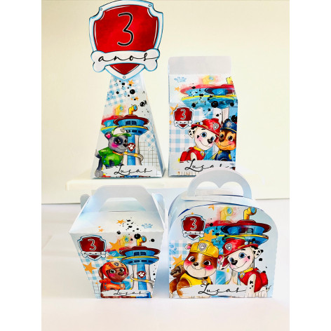 Kit Personalizados PATRULHA CANINA 1 PEGUE E MONTE  Lembrancinhas para festa/Aniversário