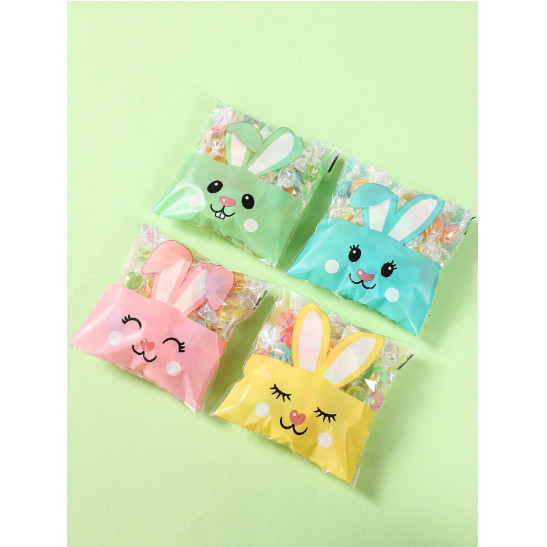 20 Saquinhos Coelho da Pascoa Rostinho - Saquinho para lancheira temática 10x10 em Oferta na Shopee