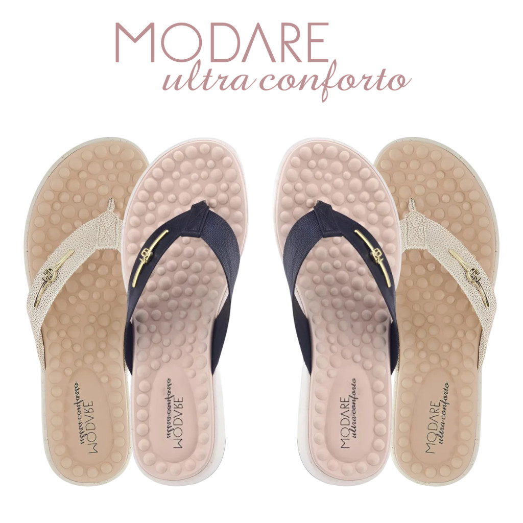 Chinelo Ortopedico Modare Feminino Massageador Macio Esporao