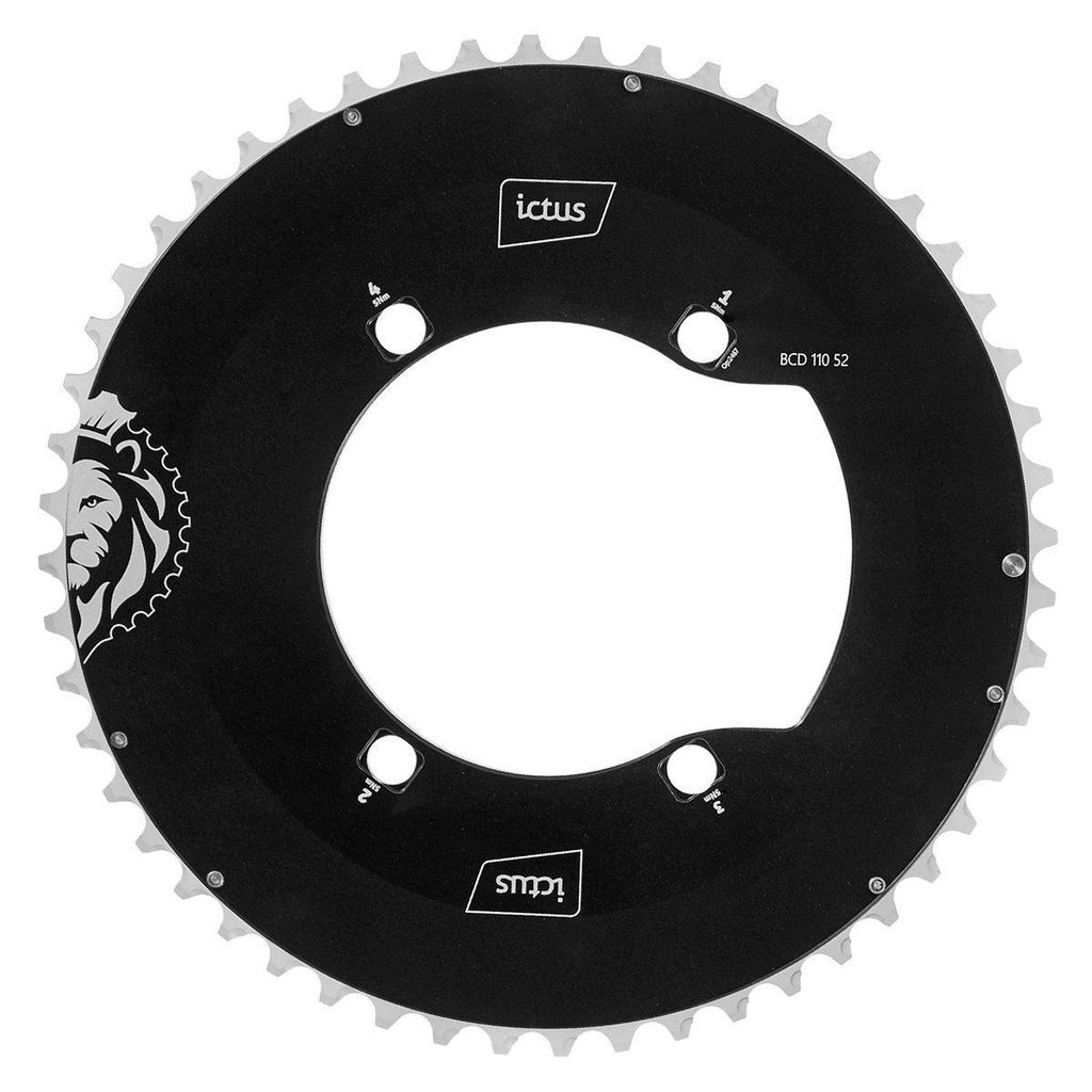 Coroa de Bicicleta Ictus Aero Shimano 105 R7000 52T