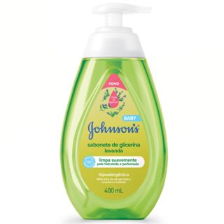 Sabonete de Glicerina Infantil Liquido Johnson's Baby Lavanda 400ml em Oferta na Shopee