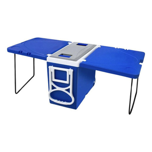 Cooler Super Térmica 32l Mesa Camping Praia 3x1 Sem Banqueta