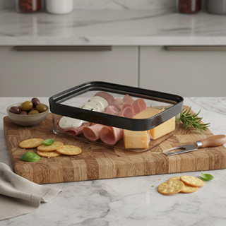 Porta Frios Hermético 14cm Para Presunto E Queijo Quadrado 1100ml Pote para Frios em Oferta na Shopee