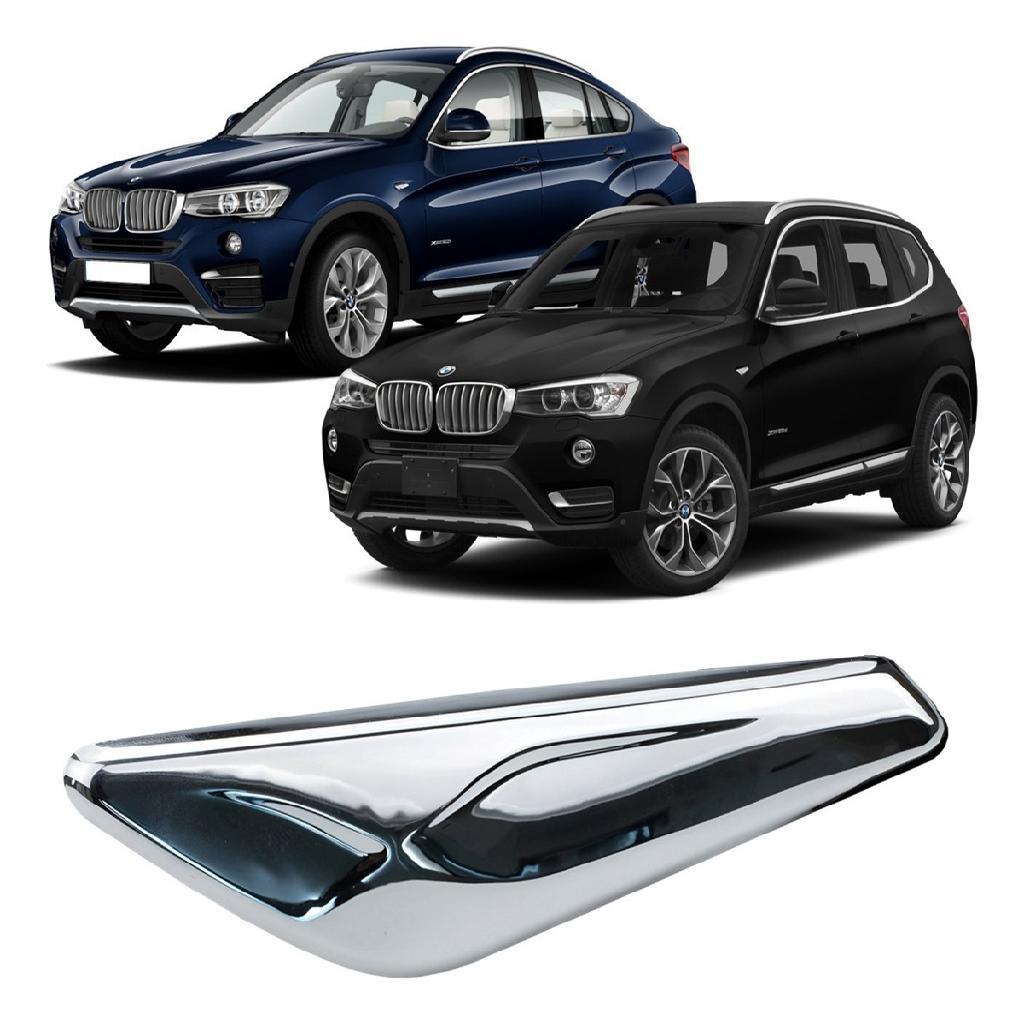 Aplique Cromado Bmw X3 X4 2015 2016 2017 2018 Paralama Esquerdo
