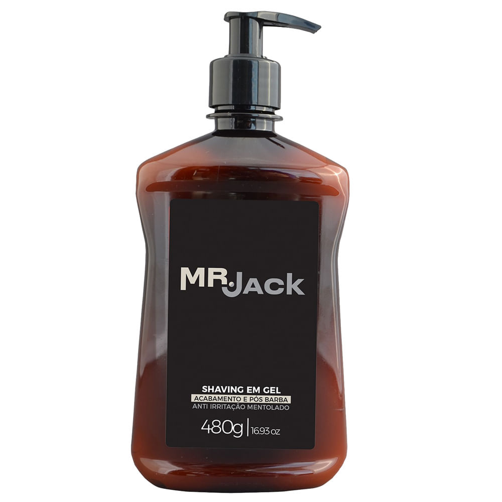 Gel Pós Barba e  Acabamento Mr Jack Anti Irritação Mentolado 480g em Oferta na Shopee