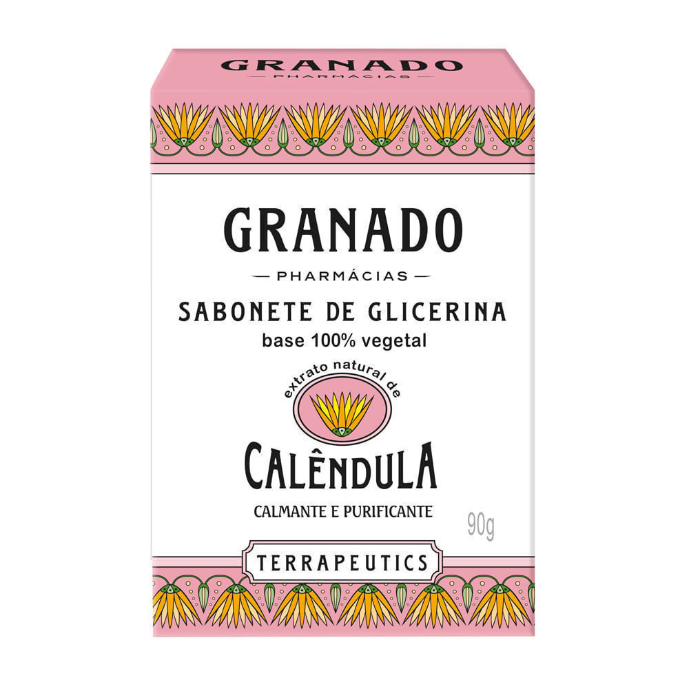 Sabonete em Barra de Glicerina Granado Terrapeutics Calêndula 90g
