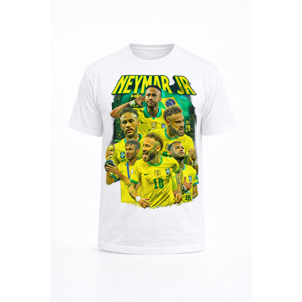 Camiseta Camisa Neymar Jr – Estampa Exclusiva Seleção Brasileira 100% Algodão