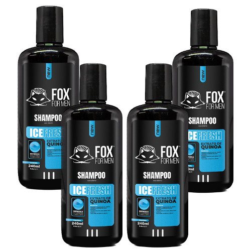 Shampoo Ice 240 - Fox For Men 4 Unidades em Oferta na Shopee