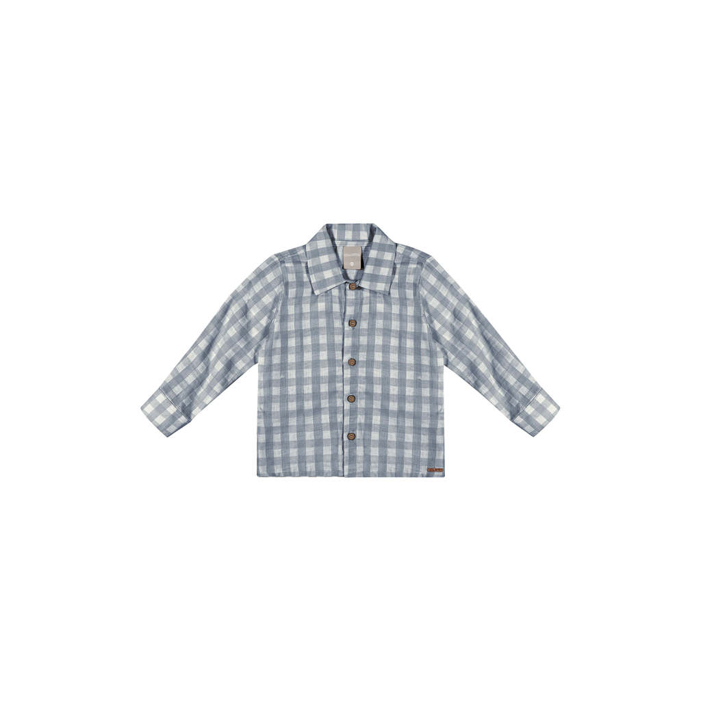 Camisa Infantil Menino Viscolinho Xadrez Colorittá Azul em Oferta na Shopee