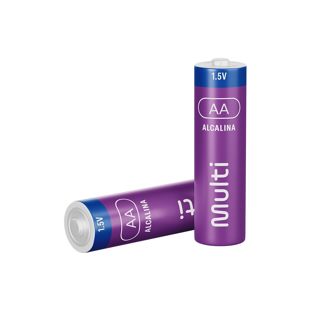 Pilha Alcalina AA Com 4 Unidades Multi - PA001 em Oferta na Shopee