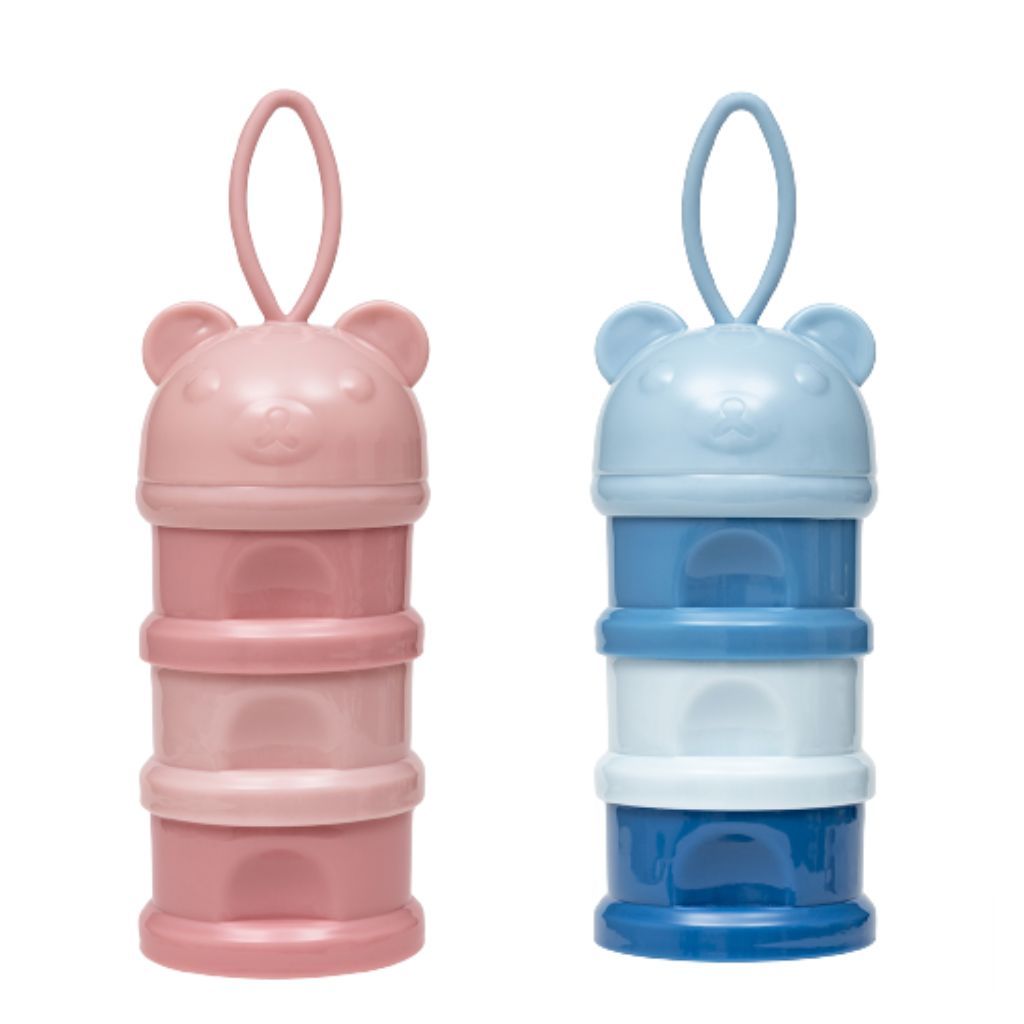 Potes Empilháveis Ursinho Para Leite Em Pó E Lanchinhos Buba em Oferta na Shopee