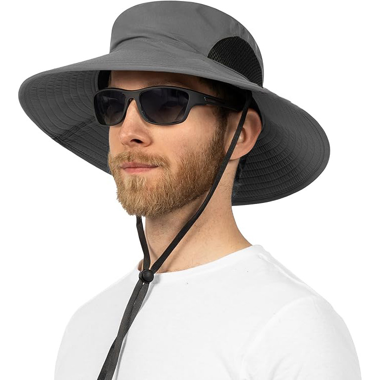 Chapéu Pescador Bucket Impermeável Unissex Sol Montanhismo Dobrável Portátil Proteção UV