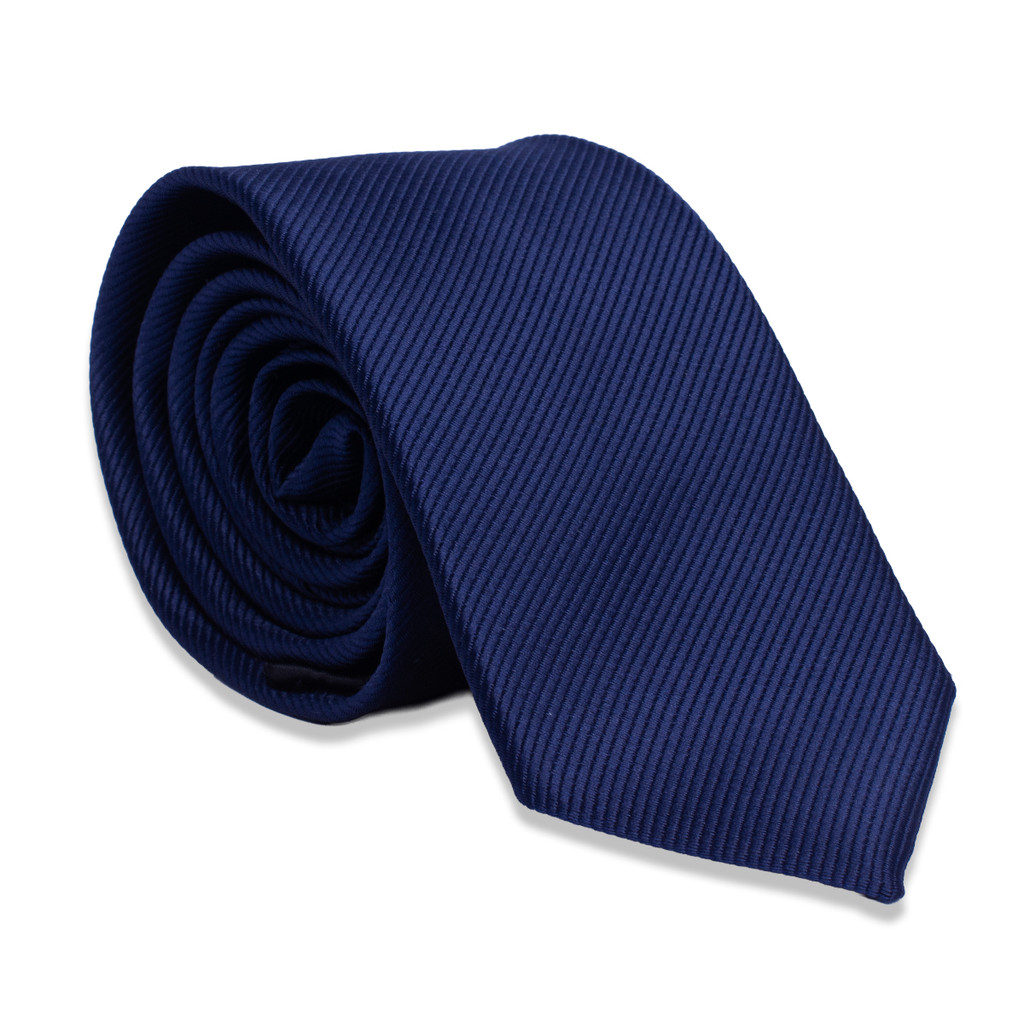 Kit 11 Gravata Slim Azul Marinho Riscada Masculina Social Clássica para Casamento