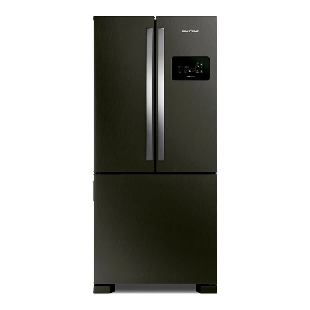 Geladeira Brastemp Eclipse Collection Frost Free French Door Inverter A+++ 554 Litros Cor Black Inox - BRO85AE
