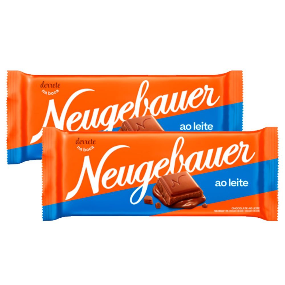 Kit 2 Chocolate Neugebauer ao Leite com 80g em Oferta na Shopee
