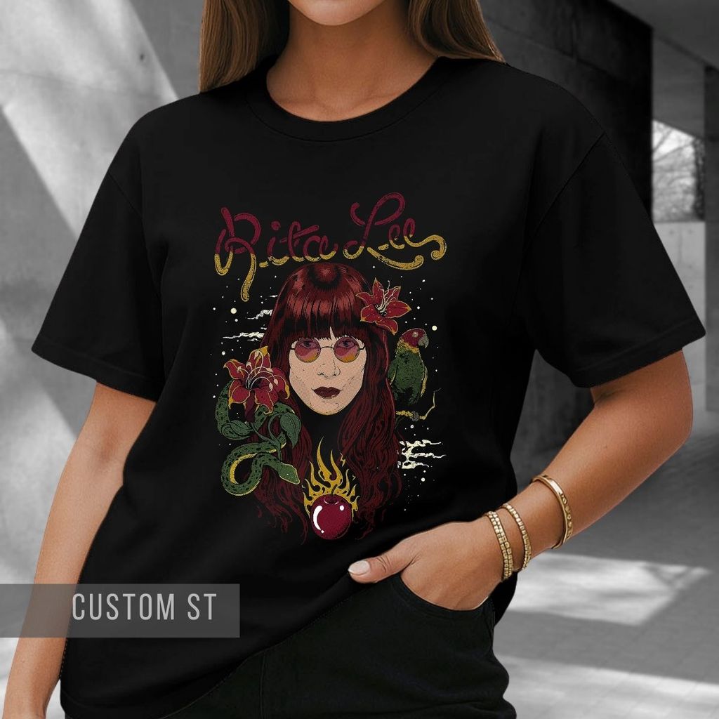 Camiseta Rita Rock Lee Nacional MPB Mutantes Tropicalia Estetica Vintage Retro Streetwear Urban Bootleg Musica