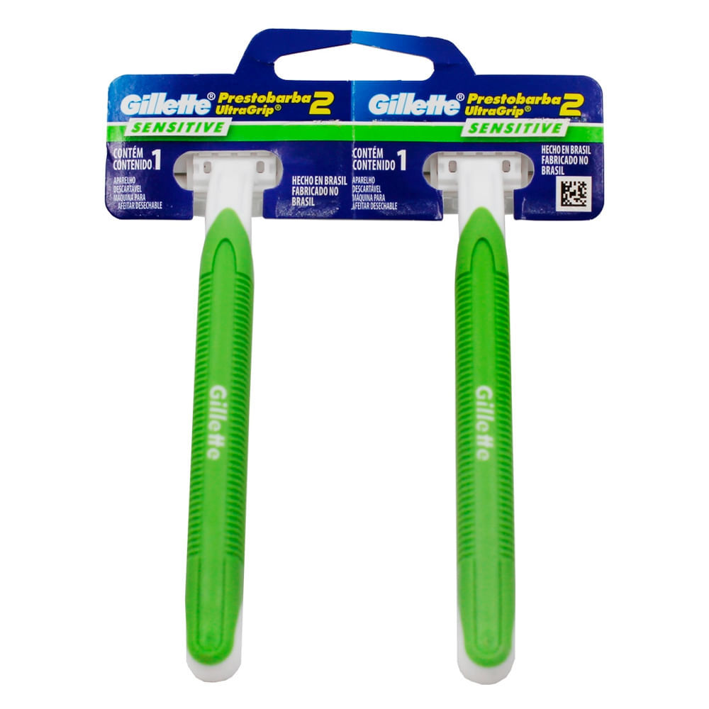Aparelho De Barbear Gillette Prestobarba Ultragrip Sensitive Com 2 Unidades em Oferta na Shopee