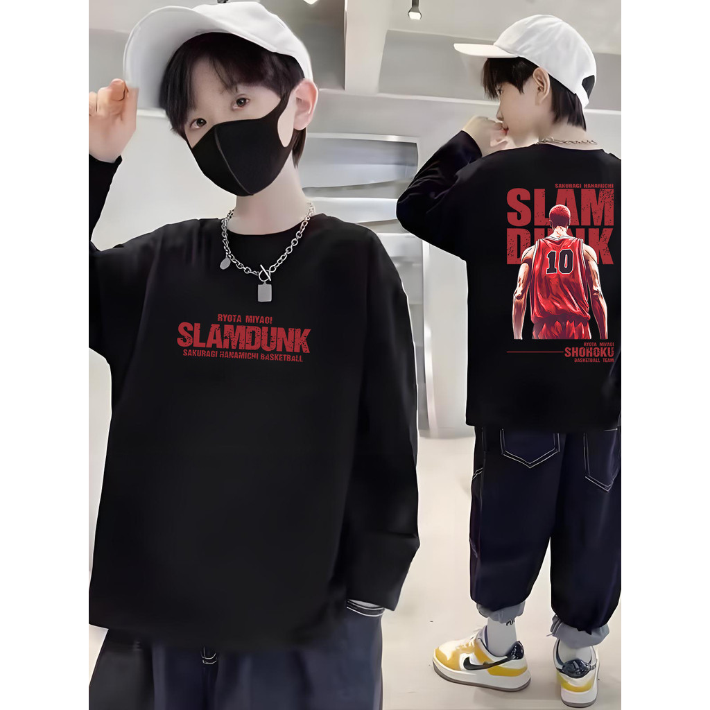 2025 meninos camiseta de manga comprida puro algodão primavera outono 2025 novo estilo crianças bonito moda médio grande
