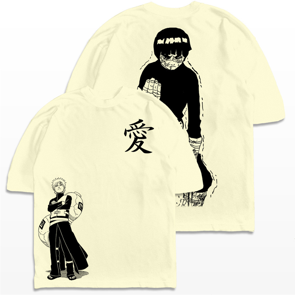Camiseta Unissex Gaara X Rock Lee Lançamento Camiseta 100% Algodão Camisetão Solta Plus Size Camiseta - VS Shopp