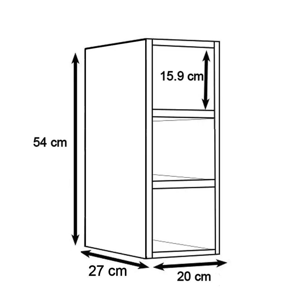 Nicho Aéreo Adega Vertical 20cm Riad Branco - Lumil · foto 2