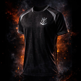 Camisa Flamengo CRF Blackout Premium Masculina Oficial em Oferta na Shopee
