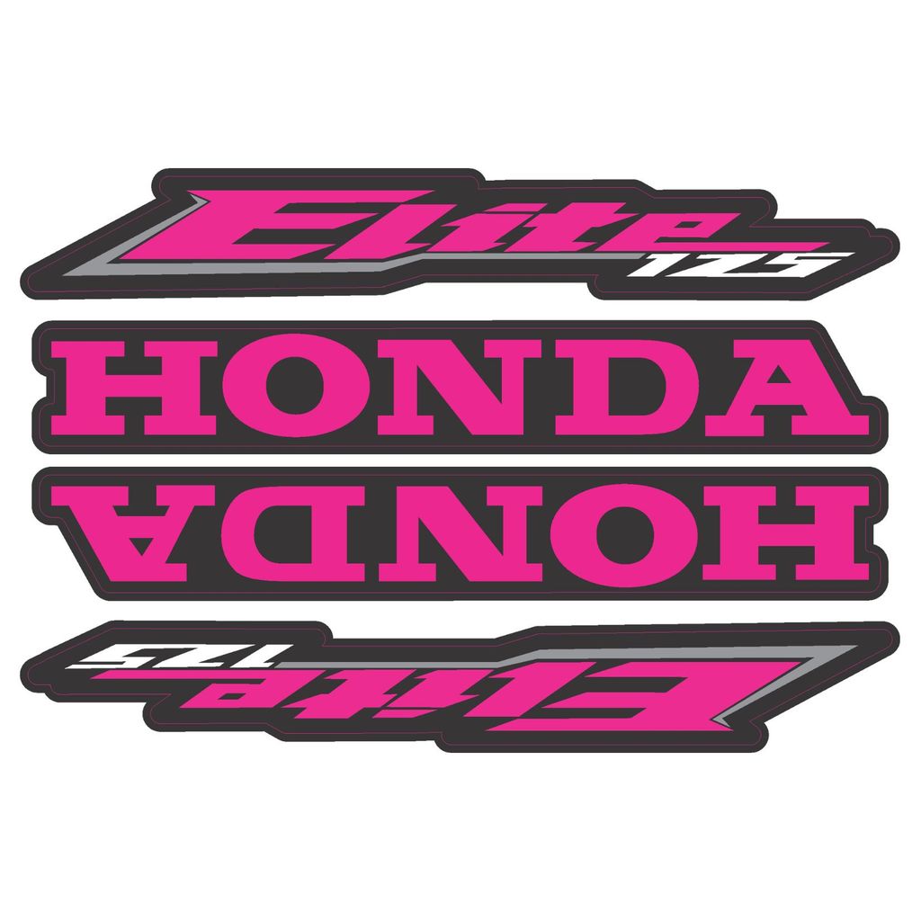 Kit 4 Adesivos Moto Honda Elite 125 Cor Rosa em Vinil Laminado Premium em Oferta na Shopee