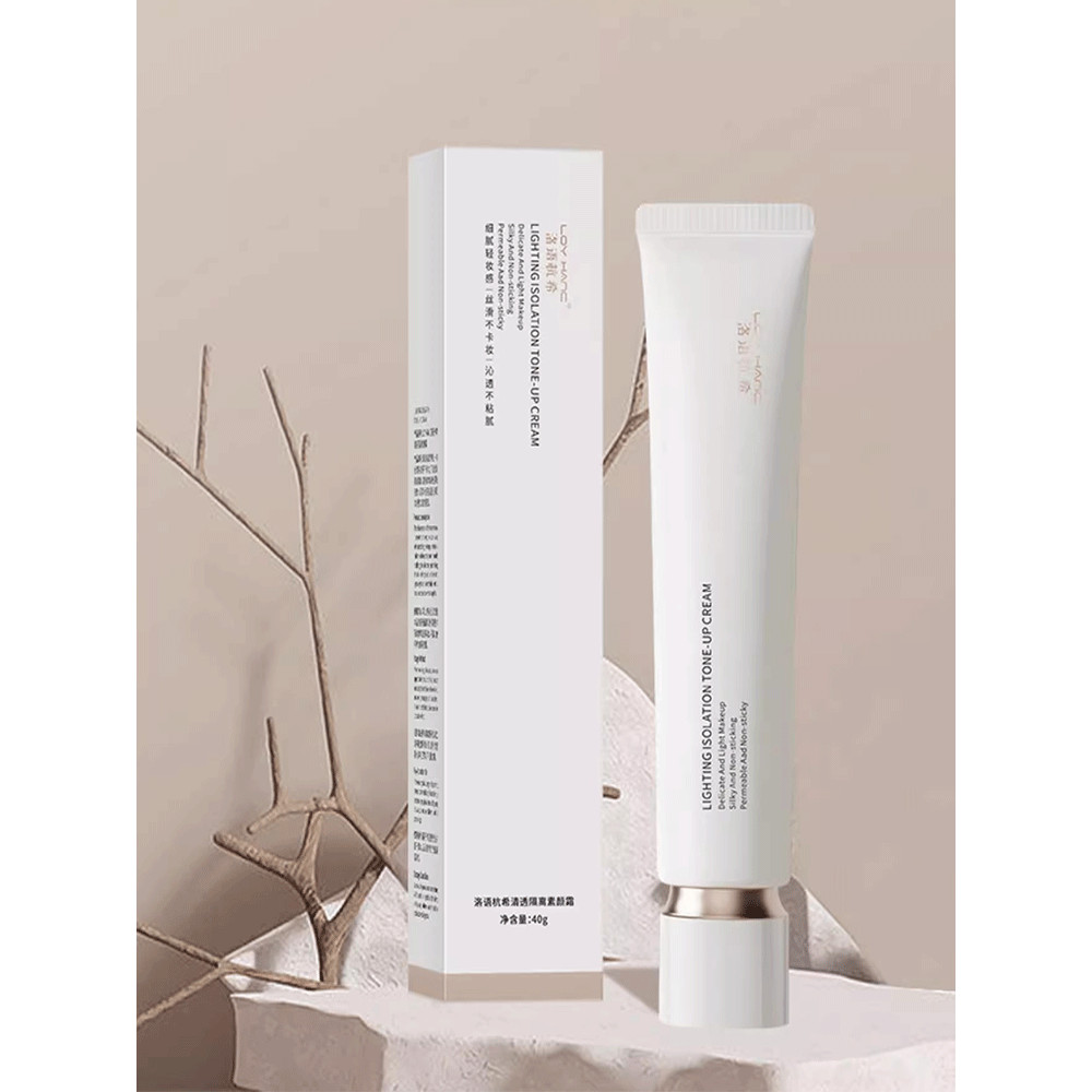Creme Base iluminador creme facial ácido hialurônico corretivo marcas de Acne senhora creme maquiagem pessoas preguiçosa