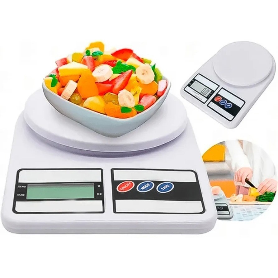 Mini Balança Culinária De Pesagem 3g à 10kg Precisão 1g Digital Dieta Confeitaria