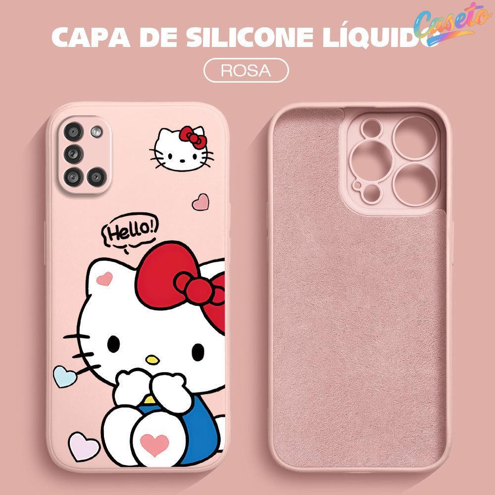 Capinha Para Samsung Galaxy A31 Capa de Celular de Silicone Preta Estilo Minimalista YT0341