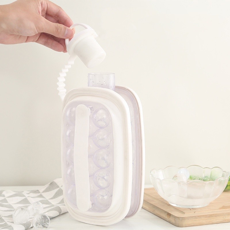Garrafa de Gelo Portátil Squeeze Molde de Cubos Redondos — imagem 2 de 2