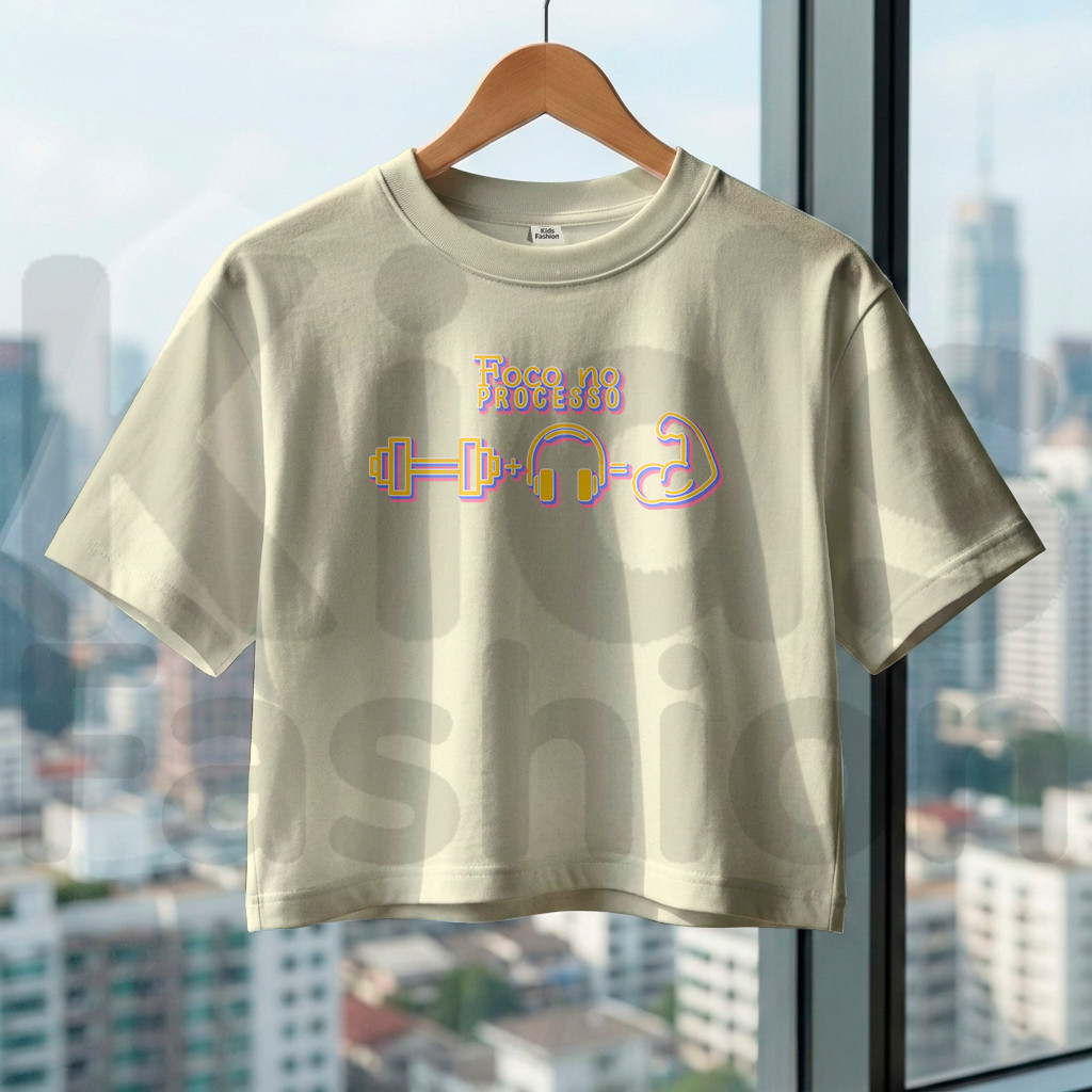 Cropped Academia Tendencia Fitness Look de Treino Cropped Off-white em Oferta na Shopee