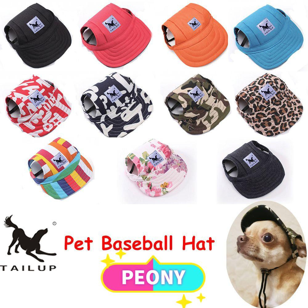 PEONY TAILUP Dog Sun Chapéu Filhote De Cachorro Fornecimento Casual Bonito Lona De Algodão