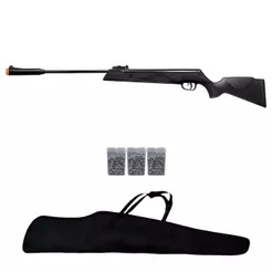 Carabina de Pressão Black Hawk 5.5mm Nitro Piston 70kg - Artemis + Acessórios